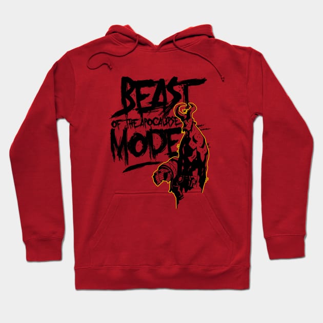 HELLBOY BEAST of the Apocalypse MODE Hoodie by ROBZILLA